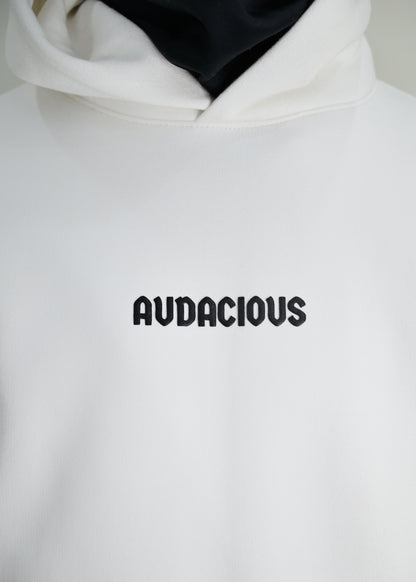 Armour graphic White Hoodie