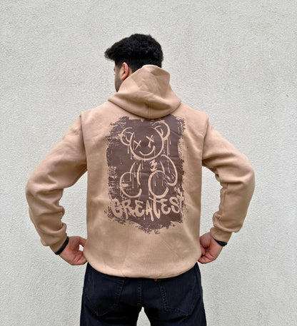 Teddy Grove Beige/Brown 400 GSM Hoodie